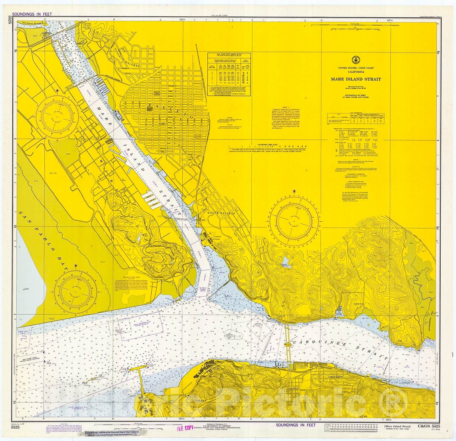 Mare Island Chart Nautical Chart N. M6 Libreria Del Mare