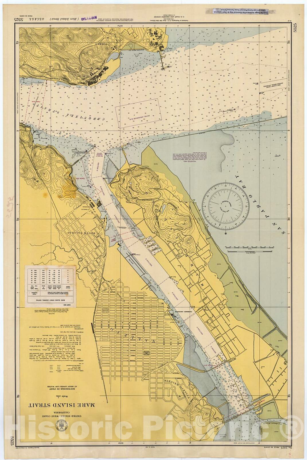 Mare Island Chart Nautical Chart N. M6 Libreria Del Mare
