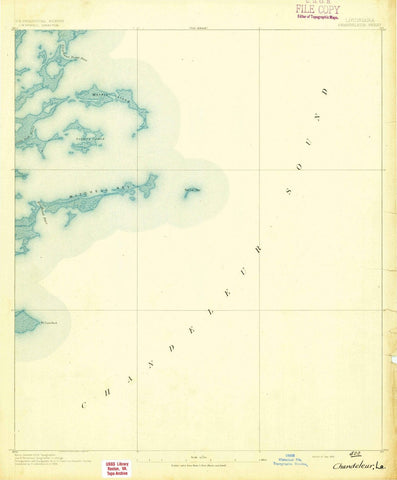 1893 Chandeleur, LA - Louisiana - USGS Topographic Map