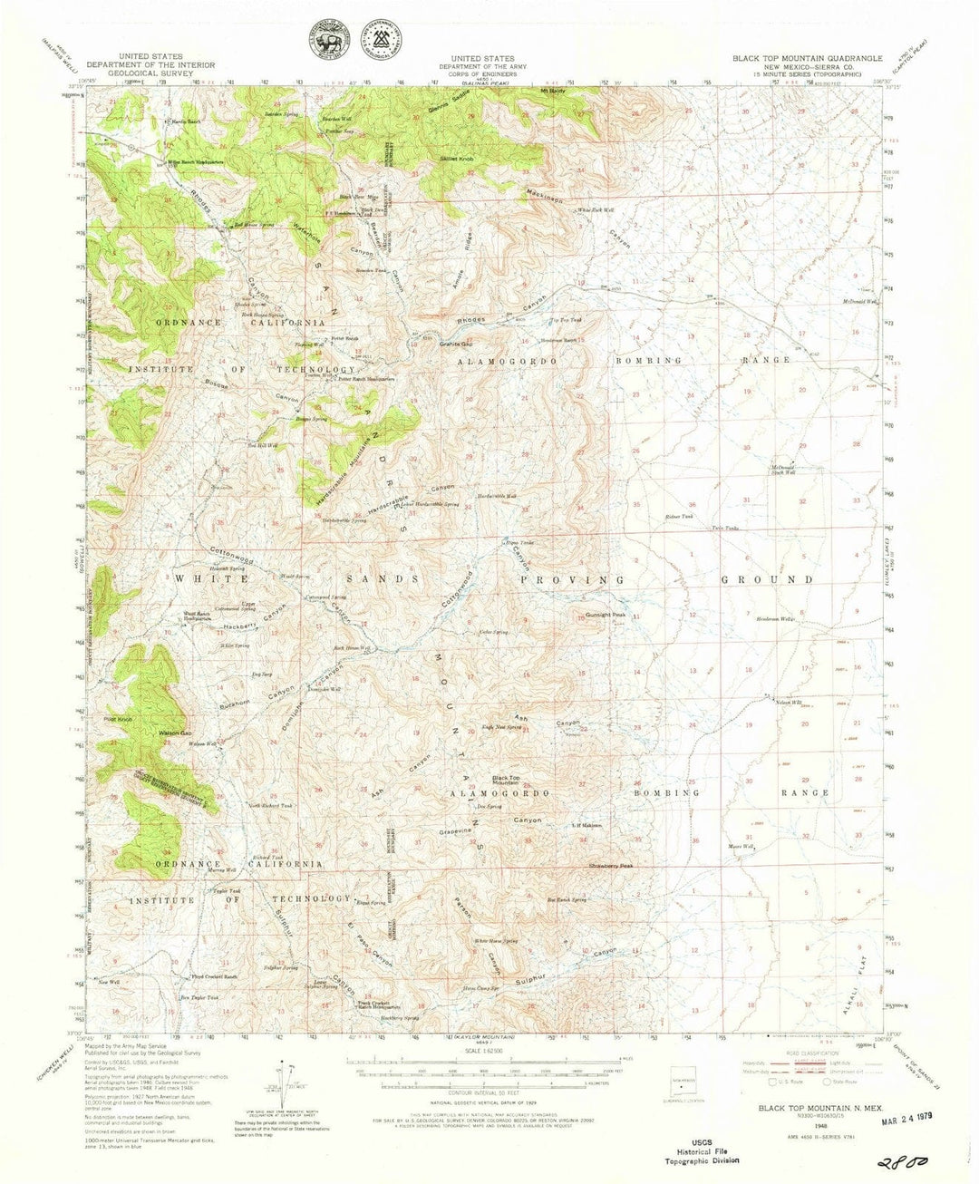 1948 Black Top Mountain, NM - New Mexico - USGS Topographic Map