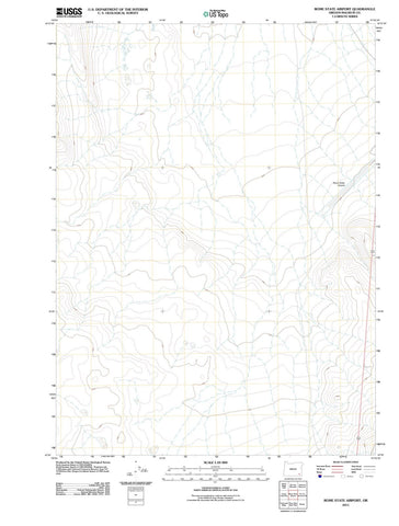2011 Rome State Airport, OR - Oregon - USGS Topographic Map