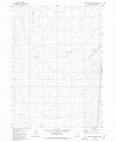 1980 Rome State Airport, OR - Oregon - USGS Topographic Map