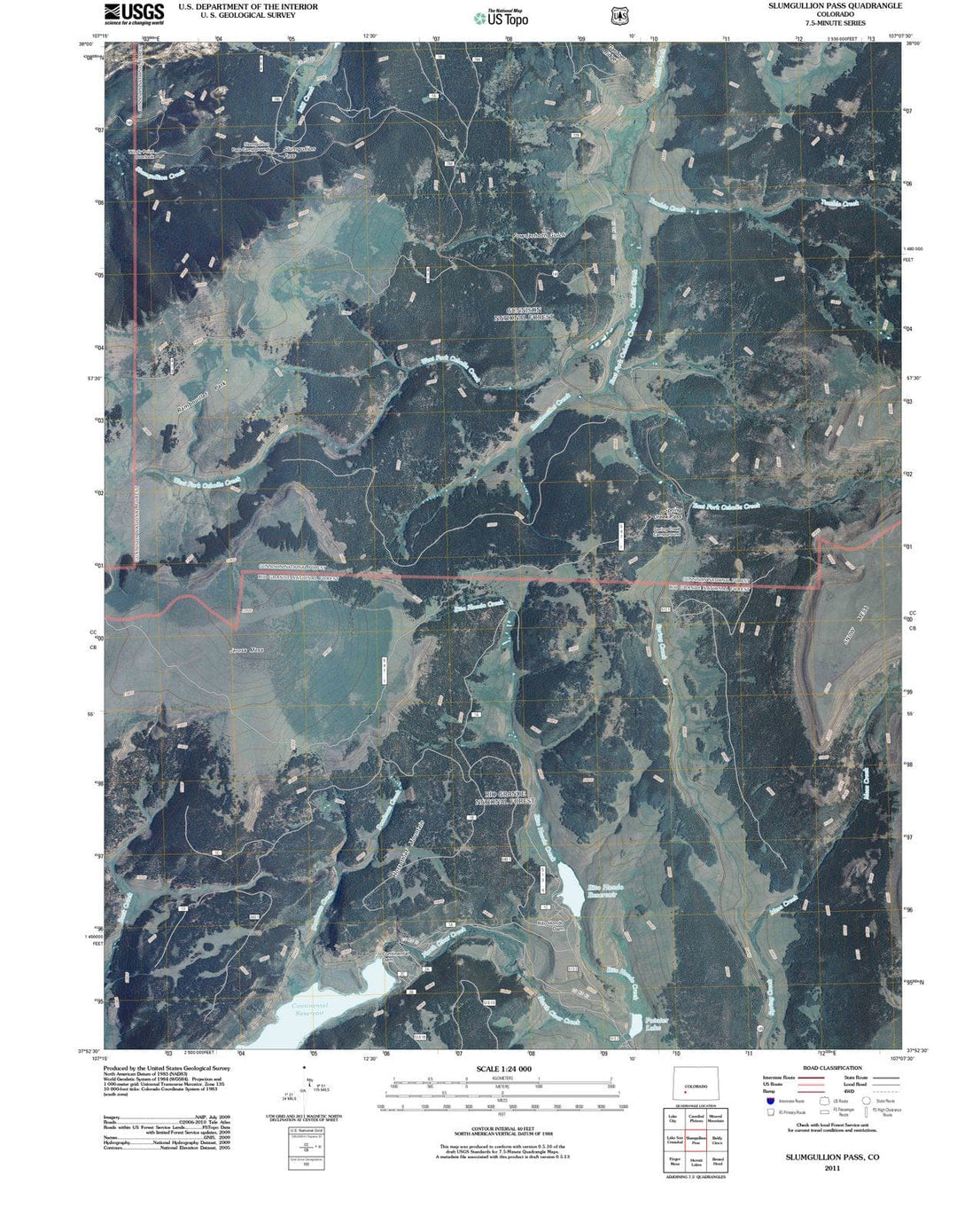 2011 Slumgullion Pass, CO - Colorado - USGS Topographic Map