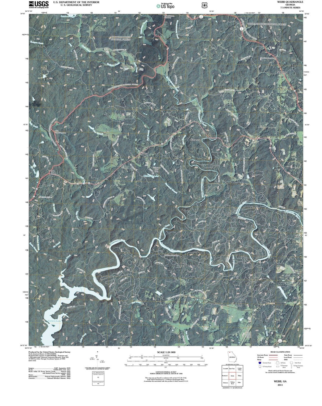 2011 Webb, GA - Georgia - USGS Topographic Map