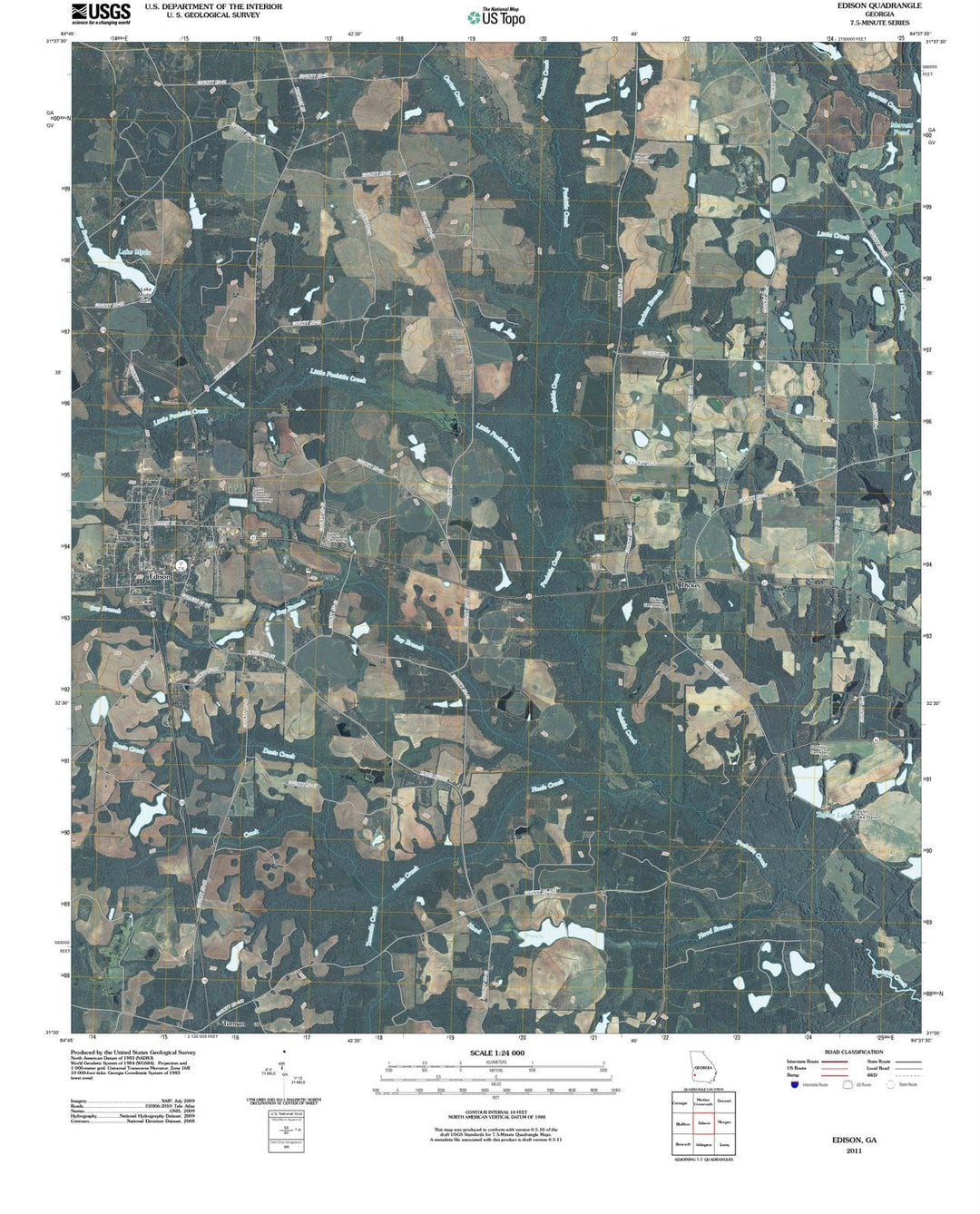 2011 Edison, GA - Georgia - USGS Topographic Map