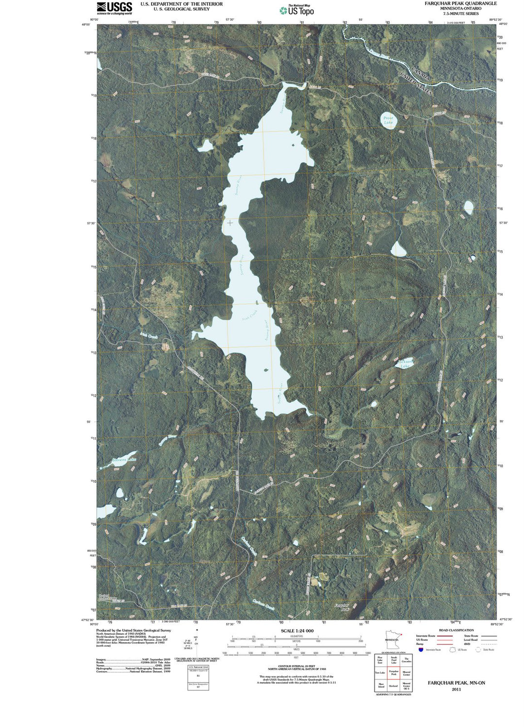 2011 Farquhar Peak, MN - Minnesota - USGS Topographic Map