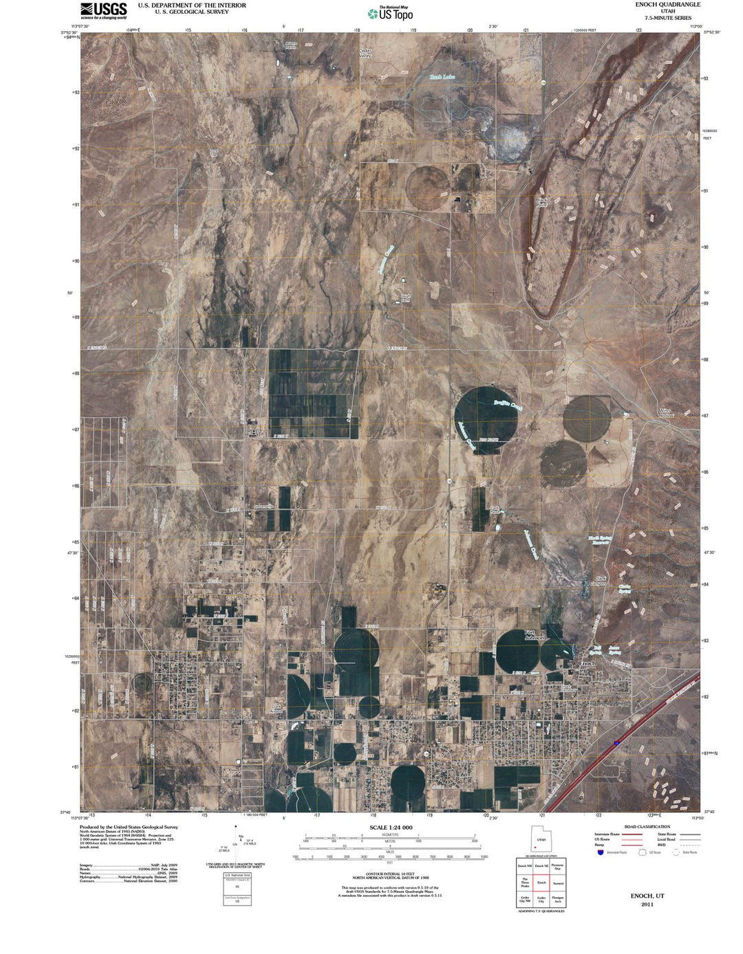 2011 Enoch, UT - Utah - USGS Topographic Map