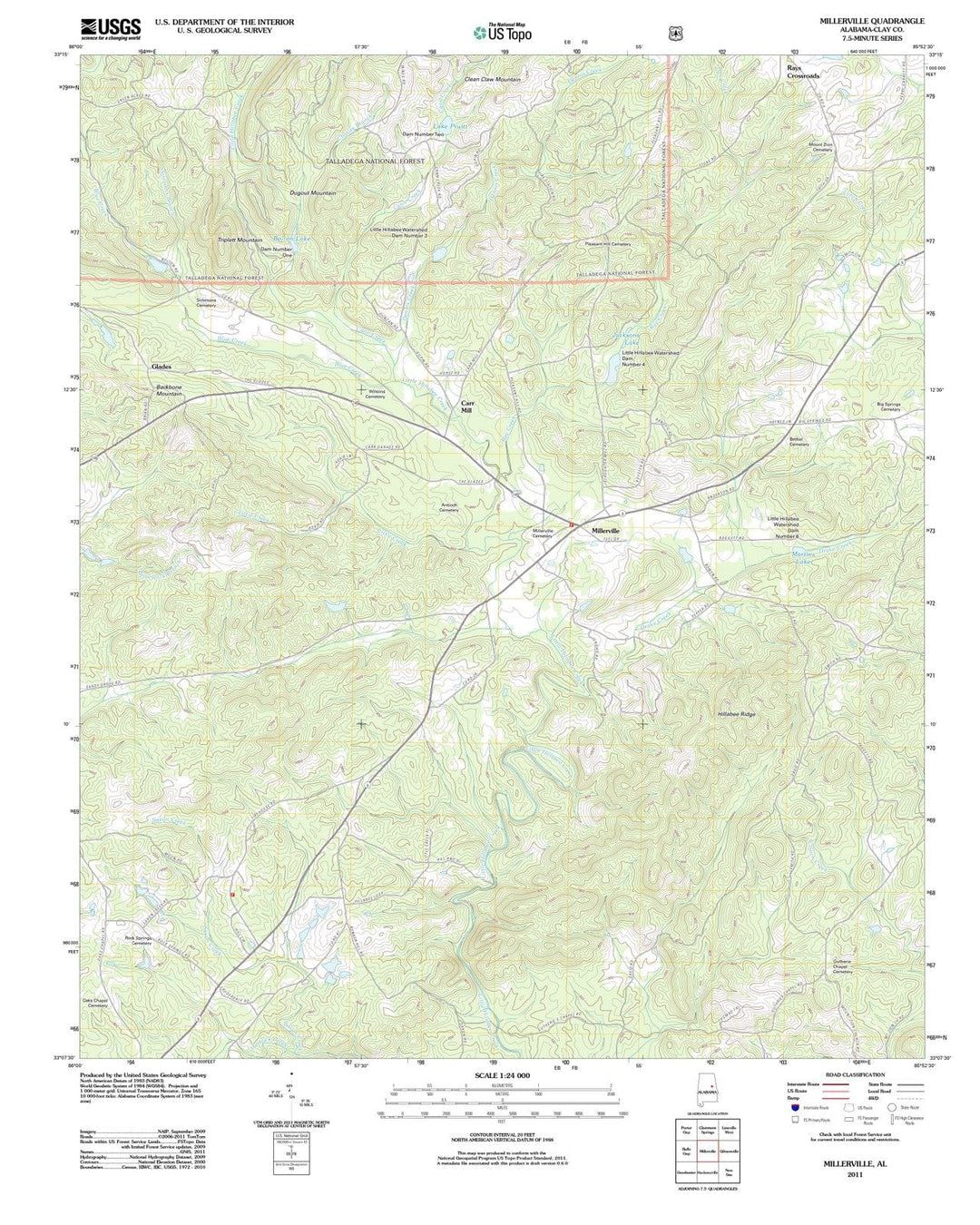 2011 Millerville, AL - Alabama - USGS Topographic Map