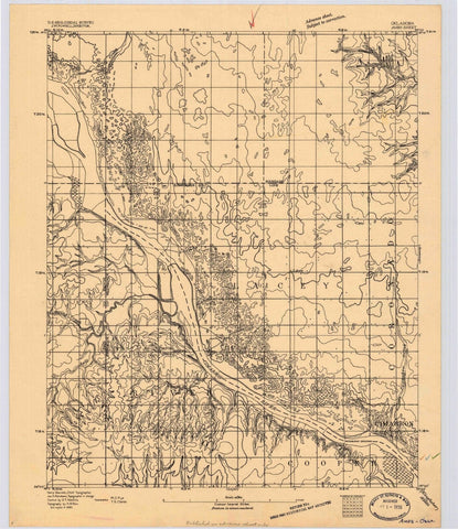 1893 Ames, OK - Oklahoma - USGS Topographic Map