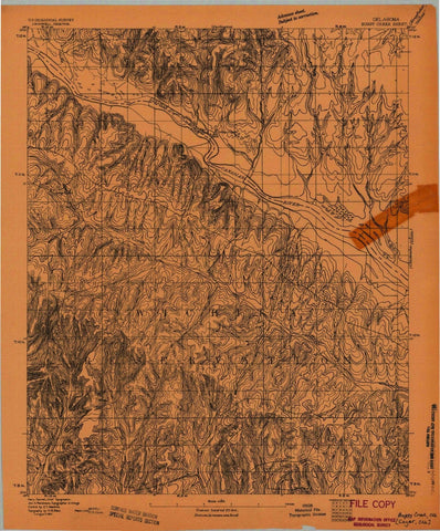 1893 Buggy Creek, OK - Oklahoma - USGS Topographic Map