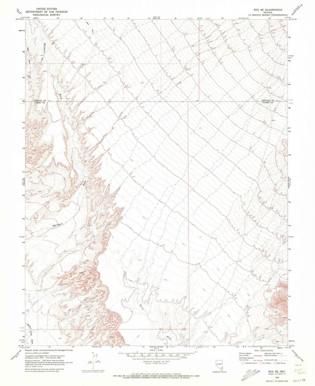 1969 Rox, NV - Nevada - USGS Topographic Map v2