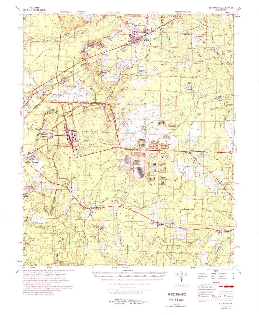 1978 Bearden, AR - Arkansas - USGS Topographic Map