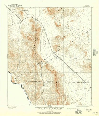 1892 Chispa, TX - Texas - USGS Topographic Map