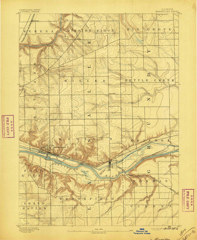 1892 Marseilles, IL - Illinois - USGS Topographic Map