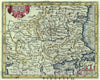 Historic Map : 1621 Walachia, Servia, Bulgaria Roman : Vintage Wall Art