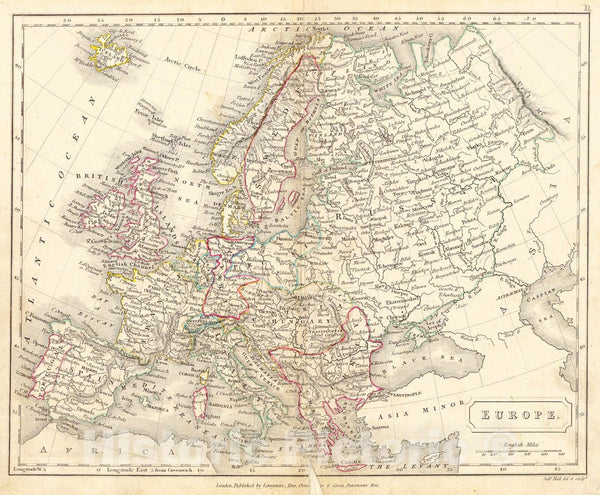 Historic Map: 1820 Europe