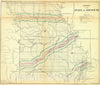 Historic Map : 1865 Diagram of the State of Missouri : Vintage Wall Art