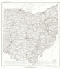 Historic Map : 1916 State of Ohio : Vintage Wall Art