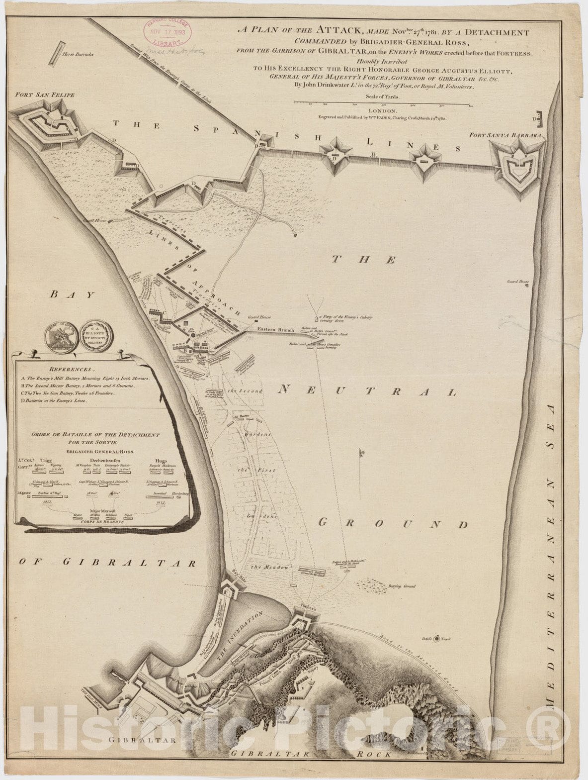 Historical Map A Plan Of The Attack Made Nov BER 27t 1781 By A Det historical-map-a-plan-of-the-attack-made-nov-ber-27t-1781-by-a-det