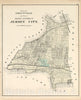 Historic 1873 Map - Combined Atlas of The State of New Jersey - Jersey City - Atlas of The Late Township of Greenville