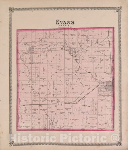 Historic 1870 Map - Atlas of Marshall Co. and The State of Illinois - Evans - Atlas of Marshall County and The State of Illinois