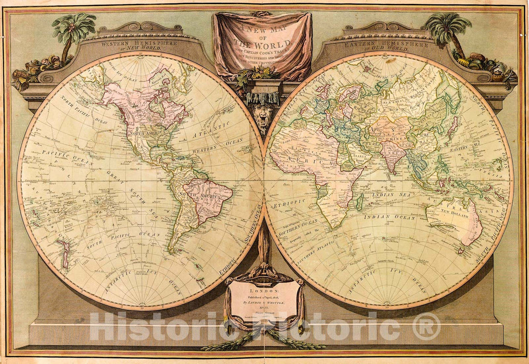 Historic 1808 Map - A New and Elegant Imperial Sheet Atlas, comprehending General and Particular maps of Every Part of The World : principally compiled from The Great French Atlas