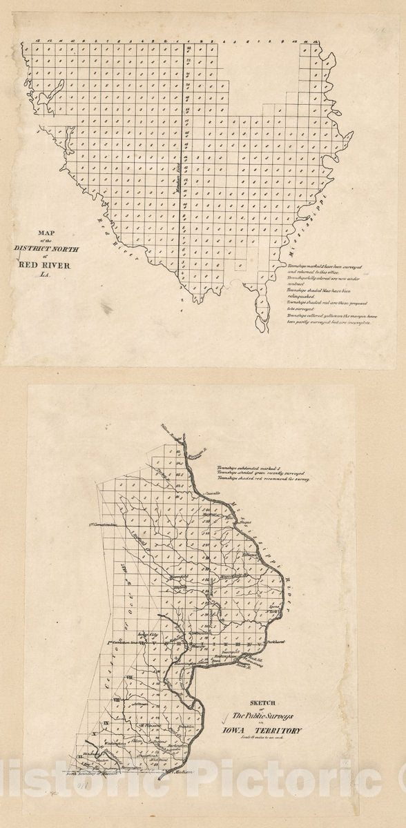 Historic Map - A Collection of maps, Charts, Drawings, surveys, etc, Map of The District North 1