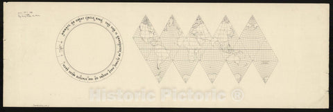 Map : World map 1943 19, Likaglobe , Antique Vintage Reproduction
