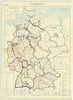 Map : Germany 1950, Karte der Verkehrsbezirke fur die Guterbewegungs-Statistiken : gultig ab 1. Januar 1950 , Antique Vintage Reproduction