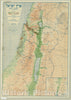 Map : Israel 1934, Erez Israel , Antique Vintage Reproduction