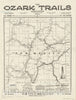 Map : New Mexico 1921 1, National highways map of the state of New Mexico : showing twenty-nine hundred miles of national highways, Antique Vintage Reproduction
