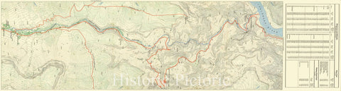 Map : Arizona 1981 1, Bright Angel Trail, Grand Canyon, Arizona : a new large-scale map of the world's most famous footpath , Antique Vintage Reproduction