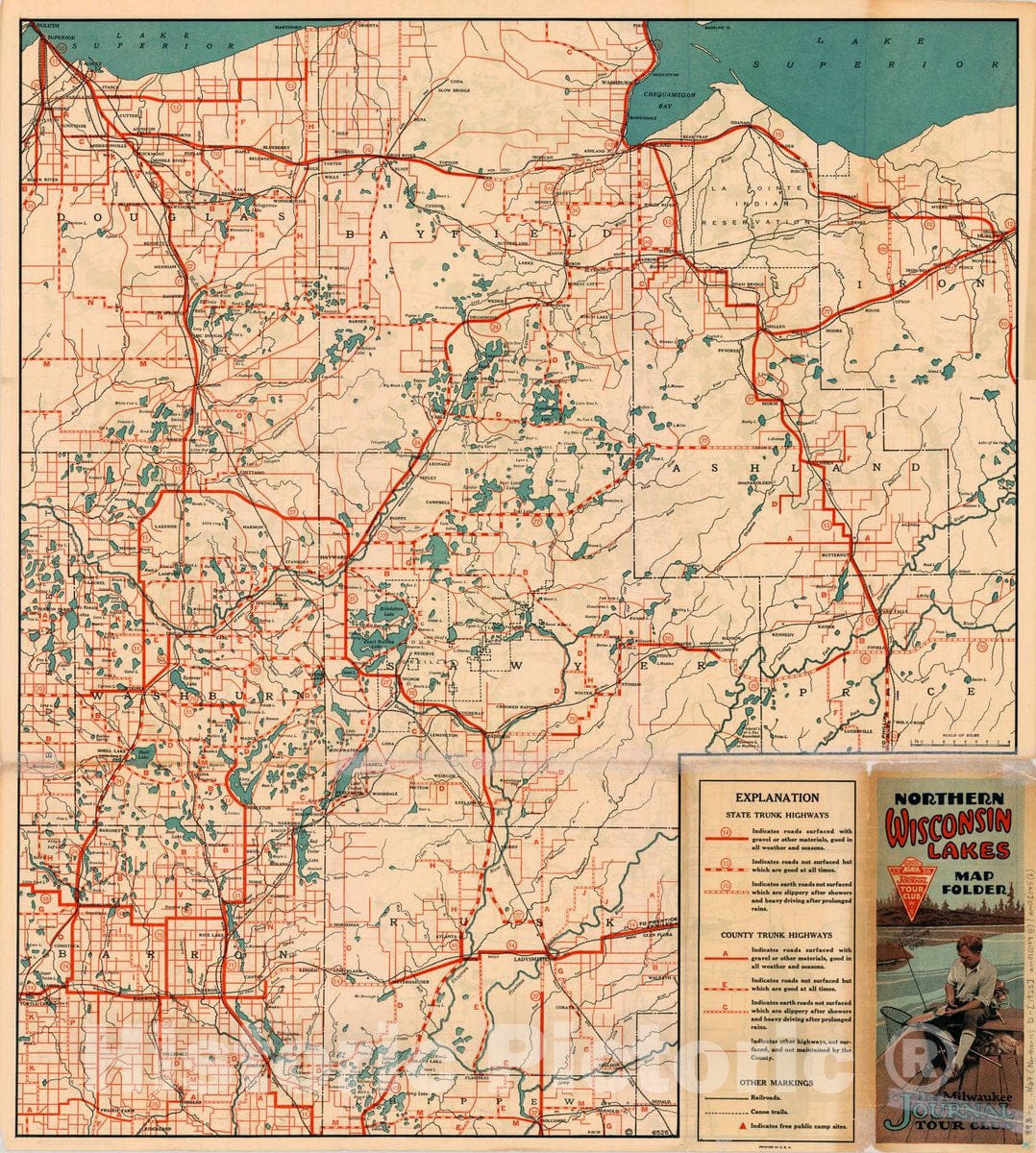 Map : Northern Wisconsin Lakes 1925 2, Northern Wisconsin lakes map fo – Historic Pictoric map-northern-wisconsin-lakes-1925-2-northern-wisconsin-lakes-map-fo-historic-pictoric