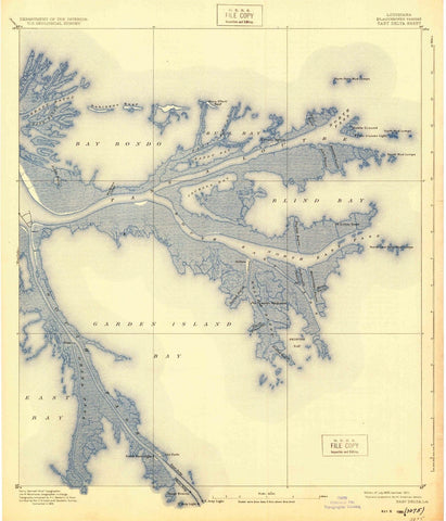 1893 Eastelta, LA - Louisiana - USGS Topographic Map