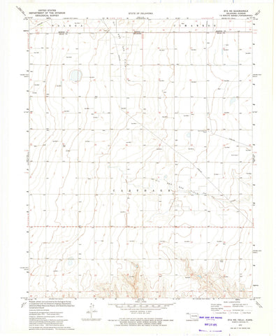 1973 Eva, OK - Oklahoma - USGS Topographic Map