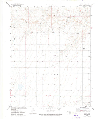 1973 Eva, OK - Oklahoma - USGS Topographic Map v2