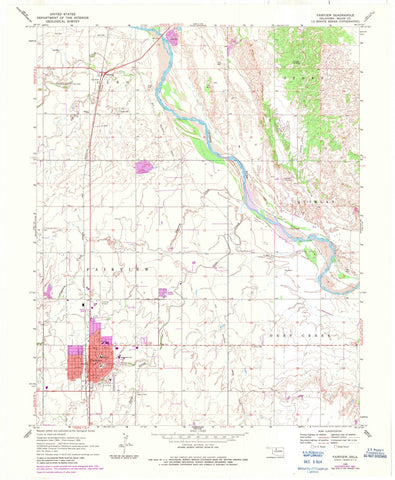 1969 Fairview, OK - Oklahoma - USGS Topographic Map
