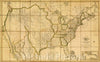 Historic Map : Map of the United States with the contiguous British and Spanish Possessions , 1816 , Vintage Wall Art
