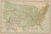 Historic Map : The United States March 4, 1909, 1917 , Vintage Wall Art