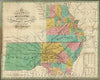 Historic Map - Map of the State of Missouri and Territory of Arkanas complied from the Latest Authorities, 1826, Anthony Finley - Vintage Wall Art