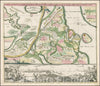 Historic Map - Prospect Grundris und Gegent der Konigl. Schewed. Vestung Stralsund wie Solcheden 15 Julij Ao. 1715 / Battle Plan of Stralsund, 1729 - Vintage Wall Art