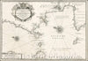 Historic Map - Plan Du Golfe De Naples et Des Environs/Chart of the Gulf of Naples and Islands of Ischia, Capri and Procida, 1718, Laurent Bremond - Vintage Wall Art