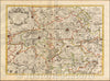 Historic Map - Le Comte de Haynaut, Divise en Chatellenies, Balliages, Prevostes & c. - Le Cambresis/Map of the French Hainaut Region, 1690, Pieter Mortier - Vintage Wall Art