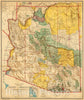 Historic Map : State of Arizona. General Land Office., 1921, Vintage Wall Decor