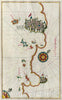 Historic Map : fol. 174b Coastline from Rovinj as far as the fortress of Pore?, 1700, Vintage Wall Decor