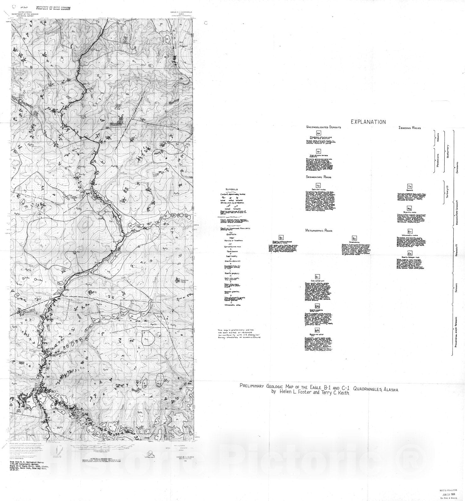 Map : Preliminary geologic map of the Eagle B-1 and C-1 quadrangles, A ...