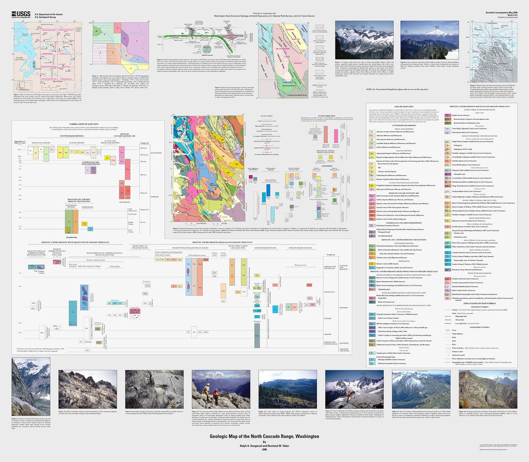 Map : Geologic map of the North Cascade Range, Washington, 2009, Sheet 2