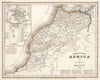 Historic Map : Marocco., 1844, Vintage Wall Art