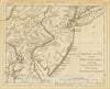 Historic Map : A Map of the Country round Philadelphia including Part of New Jersey New York Staten Island & Long Island, 1776, Gentleman's Magazine, Vintage Wall Art