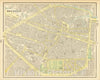Historic Map : Brussels (Belgium), 1890, George F. Cram, Vintage Wall Art